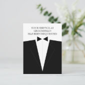 Uitnodigingskaart getuige of bruidsjonker uitnodiging briefkaart (Staand voorkant)