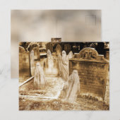 Uitnodigingskaart 'Ghosted' Uitnodiging Briefkaart (Voorkant / Achterkant)