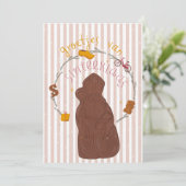 Uitnodigingskaart Groetjes van Sinterklaas Kaart (Staand voorkant)