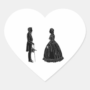 Uitnodigingskaart Hart Sticker