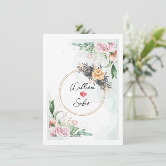 Uitnodigingskaart Kaart (Staand voorkant)