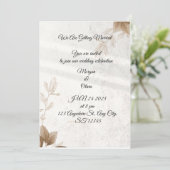 uitnodigingskaart kaart (Staand voorkant)