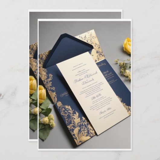 uitnodigingskaart kaart (Voorkant / Achterkant)