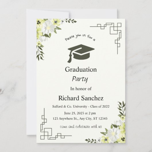 uitnodigingskaart kaart (Voorkant)