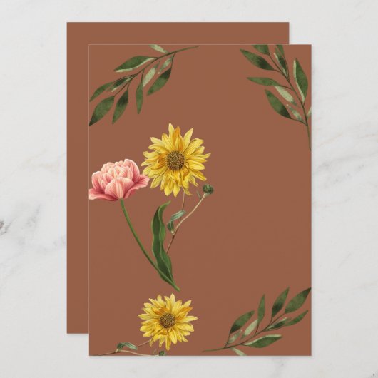 Uitnodigingskaart Kaart (Voorkant / Achterkant)