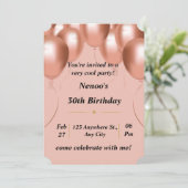 Uitnodigingskaart Kaart (Staand voorkant)