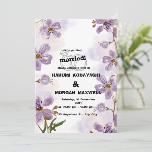 UITNODIGINGSKAART KAART (Staand voorkant)