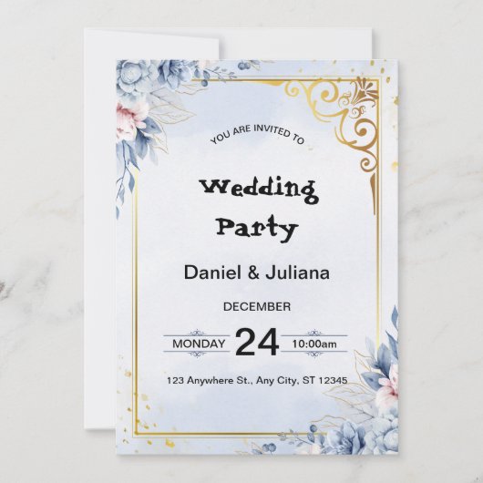 UITNODIGINGSKAART KAART (Voorkant)