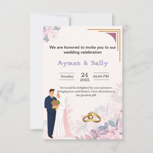 uitnodigingskaart kaart (Voorkant)