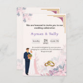 uitnodigingskaart kaart (Voorkant / Achterkant)