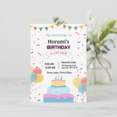 "Uitnodigingskaart" Kaart (Staand voorkant)