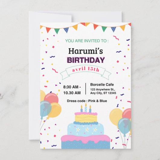 "Uitnodigingskaart"   Kaart (Voorkant)