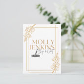 Uitnodigingskaart kookthema vrijgezellenfeest feestdagenkaart (Staand voorkant)