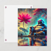 Uitnodigingskaart Lachende Boeddha Kaart (Voorkant / Achterkant)