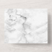 Uitnodigingskaart met effen kleur all in one uitnodiging (Achterkant)