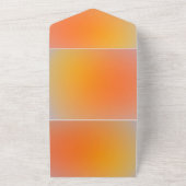 Uitnodigingskaart met effen kleur all in one uitnodiging (Buitenkant)