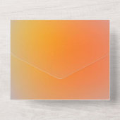 Uitnodigingskaart met effen kleur all in one uitnodiging (Achterkant)