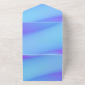 Uitnodigingskaart met effen kleur all in one uitnodiging (Buitenkant)