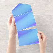 Uitnodigingskaart met effen kleur all in one uitnodiging (Afscheurbaar)