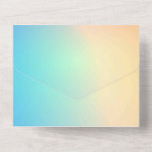 Uitnodigingskaart met effen kleur all in one uitnodiging (Achterkant)