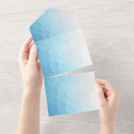 Uitnodigingskaart met effen kleur all in one uitnodiging