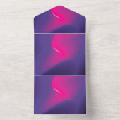 Uitnodigingskaart met effen kleur all in one uitnodiging (Binnen)