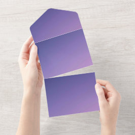 Uitnodigingskaart met effen kleur all in one uitnodiging