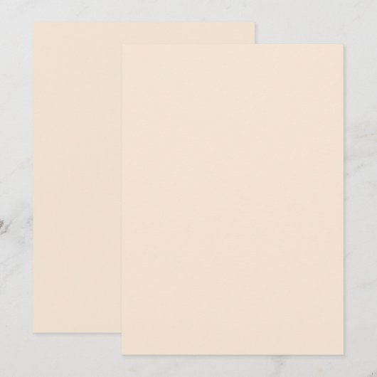 Uitnodigingskaart met effen kleur en vlak ontwerp kaart (Voorkant / Achterkant)