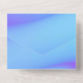 Uitnodigingskaart met effen kleur voor aankondigin all in one uitnodiging (Achterkant)