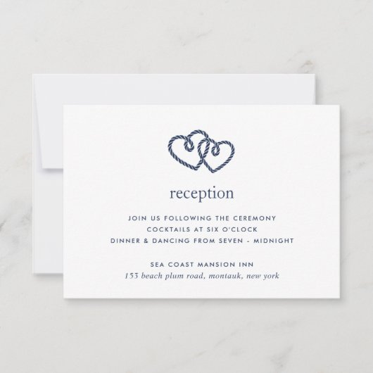 Uitnodigingskaart met envelop voor de receptie met kaart (Voorkant)