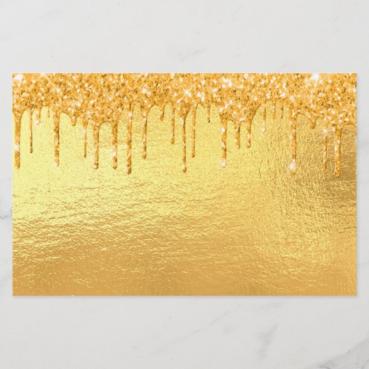 Uitnodigingskaart met gouden glitters voor 21e ver (Achterkant)