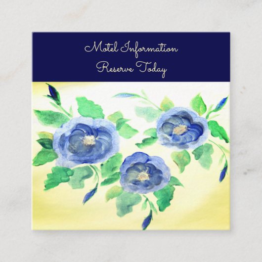 Uitnodigingskaart met informatie over het huwelijk contactkaartje (Voorkant)