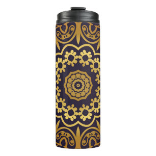  uitnodigingskaart met Mandala patroon. Deco Thermosbeker