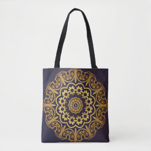 uitnodigingskaart met Mandala patroon. Deco Tote Bag