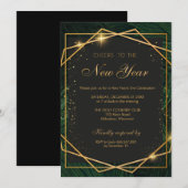 Uitnodigingskaart nieuwjaarsdag kaart (Voorkant / Achterkant)