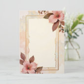 Uitnodigingskaart ontwerp kaart (Staand voorkant)