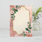 Uitnodigingskaart ontwerp kaart (Staand voorkant)