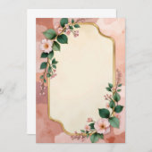 Uitnodigingskaart ontwerp kaart (Voorkant / Achterkant)