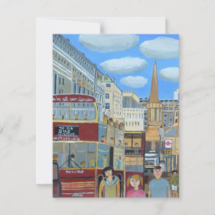 Uitnodigingskaart Oxford Street, Londen  Kaart