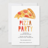 Uitnodigingskaart Pizzafeest, Uitnodiging Pensioen (Voorkant)