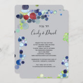 Uitnodigingskaart - Romantisch bos Kaart (Voorkant / Achterkant)