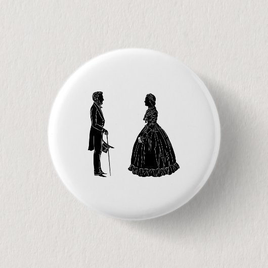 Uitnodigingskaart Ronde Button 3,2 Cm (Voorkant)