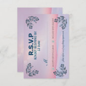 uitnodigingskaart RSVP in de mooiste kleuren (Voorkant / Achterkant)