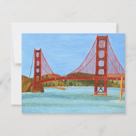 Uitnodigingskaart San Francisco Kaart (Voorkant)