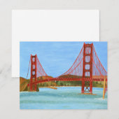 Uitnodigingskaart San Francisco Kaart (Voorkant / Achterkant)