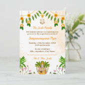 Uitnodigingskaart Satyanarayan Swamy Katha Kaart (Staand voorkant)