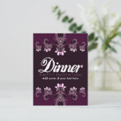 Uitnodigingskaart sjabloon voor dinerfeest (Staand voorkant)