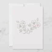 Uitnodigingskaart sjabloon voor elegante bruiloft kaart (Achterkant)