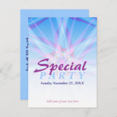 Uitnodigingskaart speciaal feest template uitnodiging briefkaart (Voorkant / Achterkant)