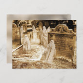 Uitnodigingskaart 'Spookkaart' Uitnodiging Briefkaart (Voorkant / Achterkant)